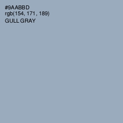 #9AABBD - Gull Gray Color Image